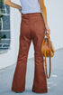 High Rise Distressed Bell Bottom Denims